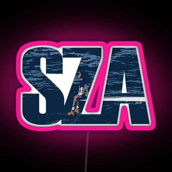 Cartoon SOS RGB Neon Sign