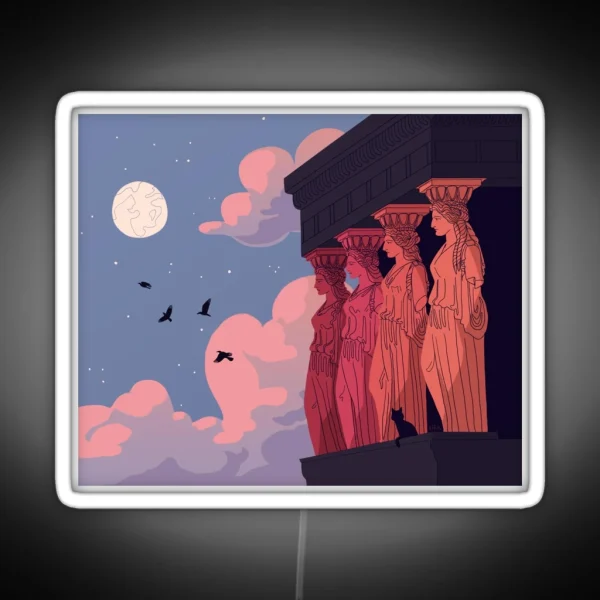 Caryatids At Dusk RGB Neon Sign