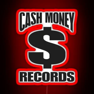 Cash Money Records Logo RGB Neon Sign