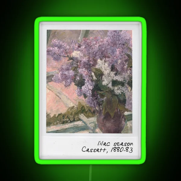 Cassatt Lilac Season RGB Neon Sign