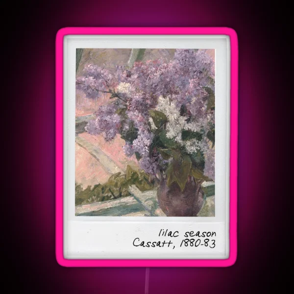 Cassatt Lilac Season RGB Neon Sign