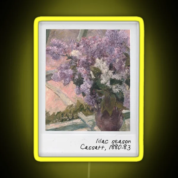 Cassatt Lilac Season RGB Neon Sign