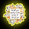 Philippians 4:6 Bible Verse LED Sign with Color Changing Letters