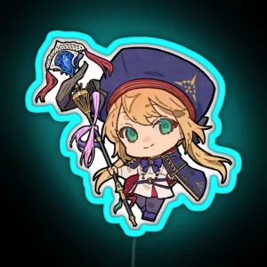 Castoria Fgo Chibi RGB Neon Sign