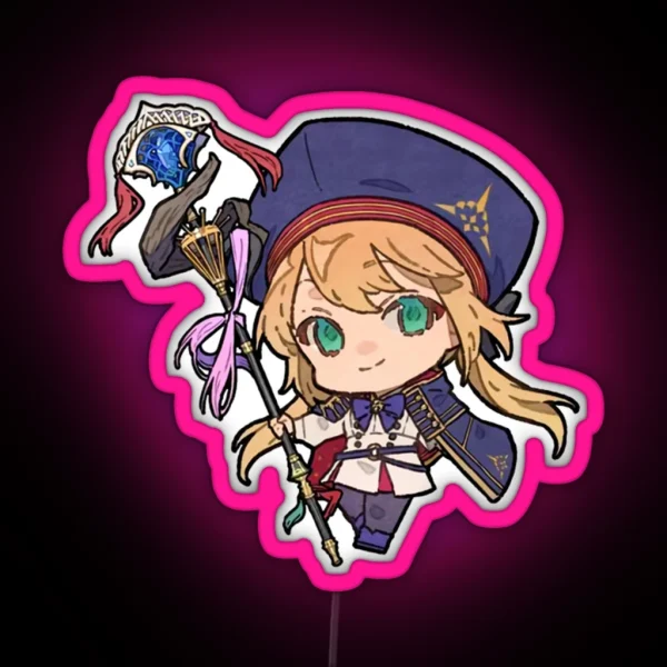 Castoria Fgo Chibi RGB Neon Sign