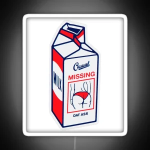 Casual Missing Milk Carton Led RGB Neon Sign