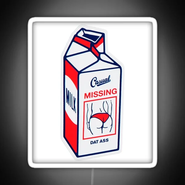 Casual Missing Milk Carton Led RGB Neon Sign