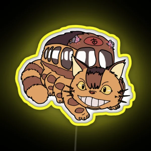 Cat Bus RGB Neon Sign