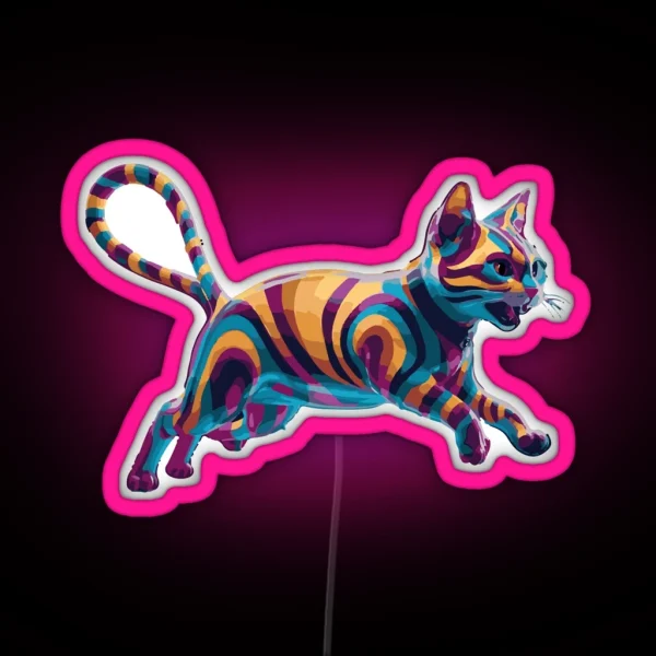 Cat Colorful RGB Neon Sign