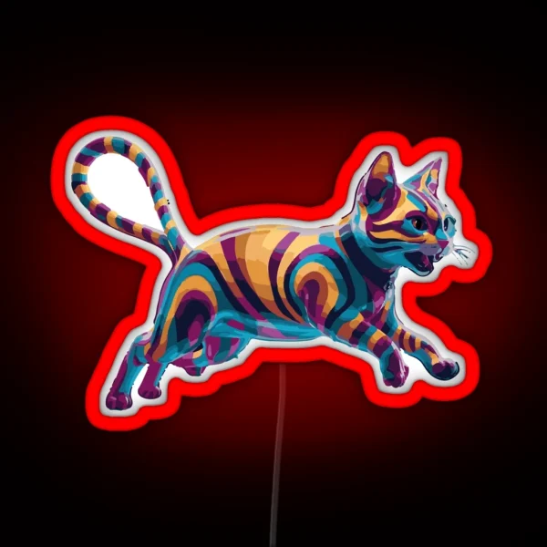 Cat Colorful RGB Neon Sign