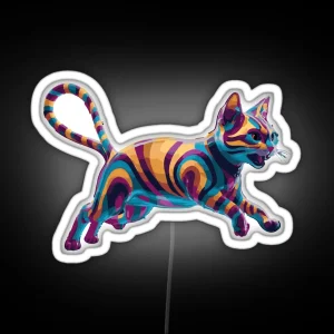 Cat Colorful RGB Neon Sign