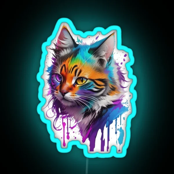 Cat Colorfull RGB Neon Sign