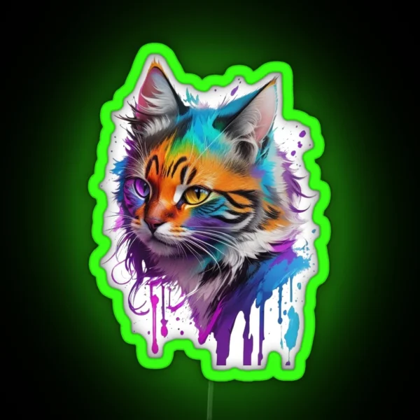 Cat Colorfull RGB Neon Sign