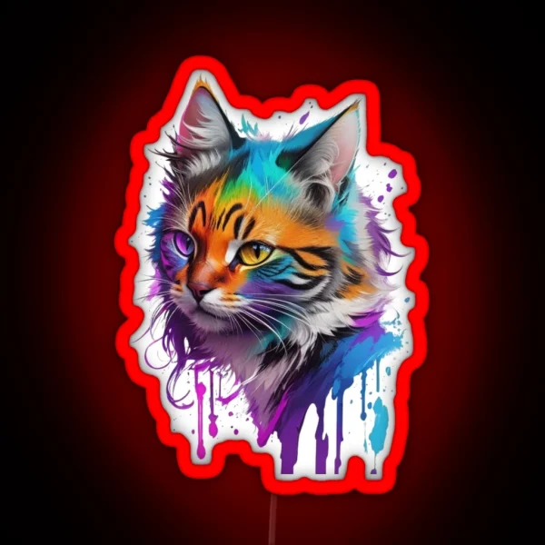 Cat Colorfull RGB Neon Sign