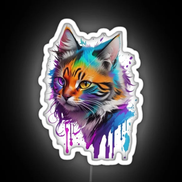 Cat Colorfull RGB Neon Sign