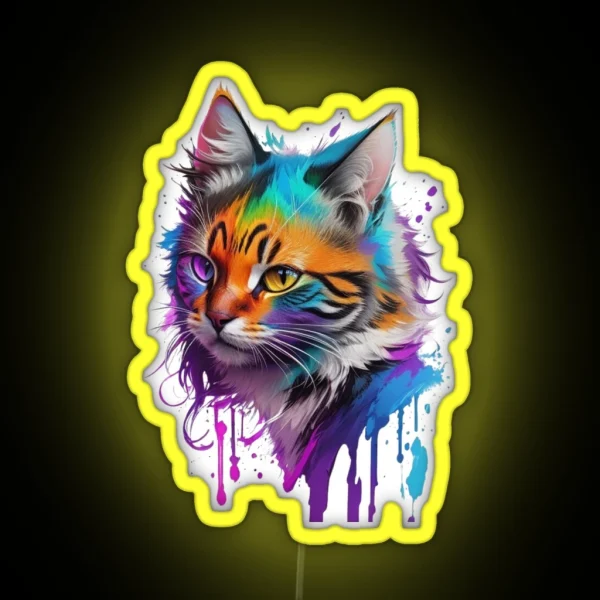 Cat Colorfull RGB Neon Sign