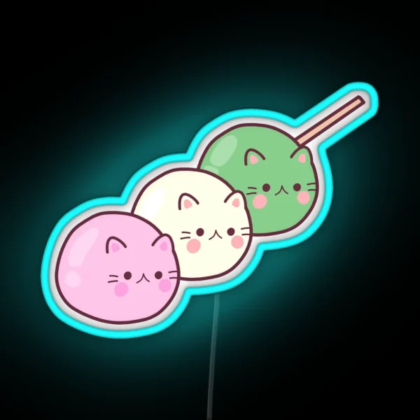 Cat Dango RGB Neon Sign