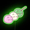 Neon Cat Dango Sign with Vibrant RGB Color Changing Display