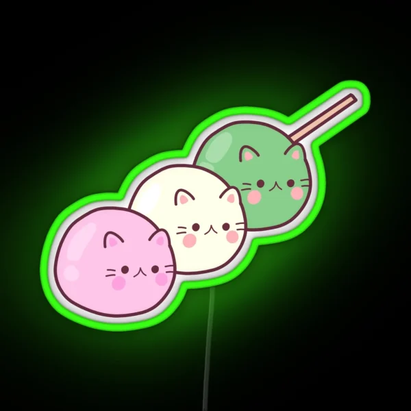 Cat Dango RGB Neon Sign