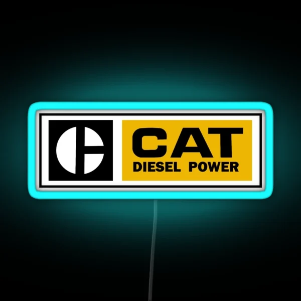 CAT Diesel Power RGB Neon Sign