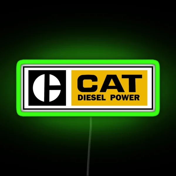 CAT Diesel Power RGB Neon Sign