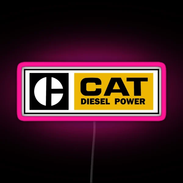 CAT Diesel Power RGB Neon Sign