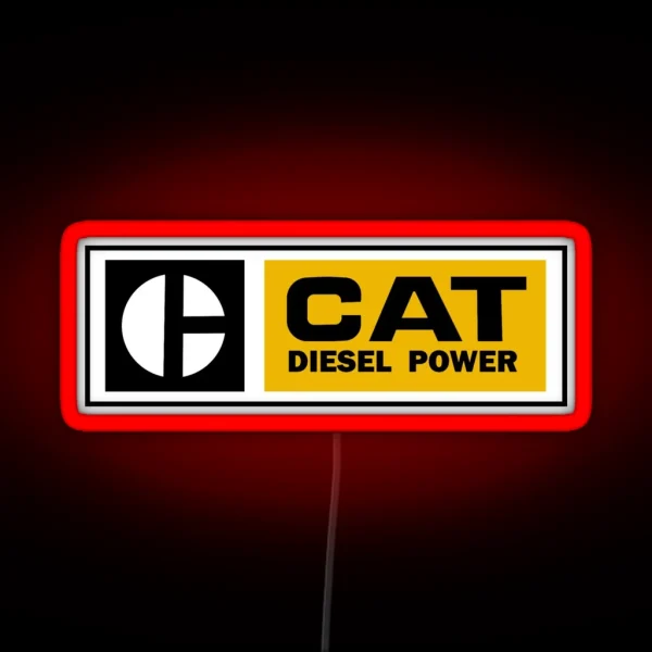 CAT Diesel Power RGB Neon Sign