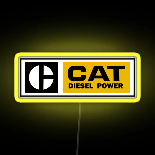 CAT Diesel Power RGB Neon Sign