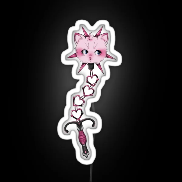 Cat Flail RGB Neon Sign