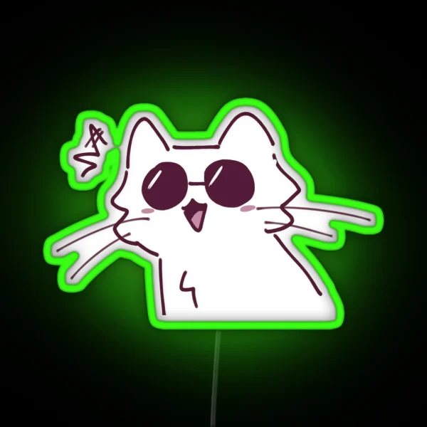 Cat Gojo RGB Neon Sign