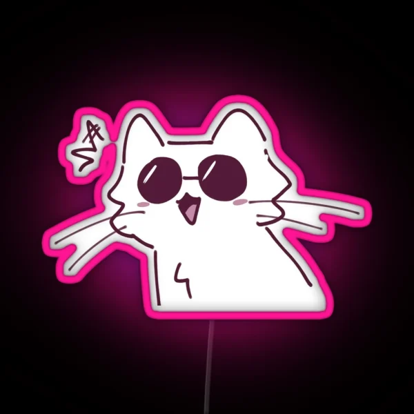 Cat Gojo RGB Neon Sign
