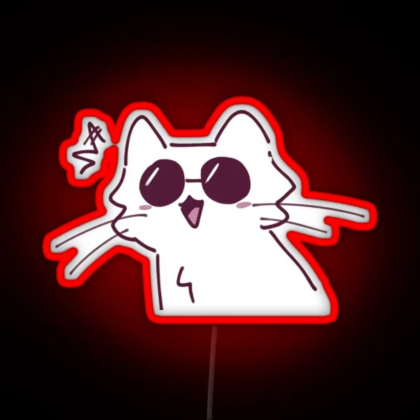 Cat Gojo RGB Neon Sign