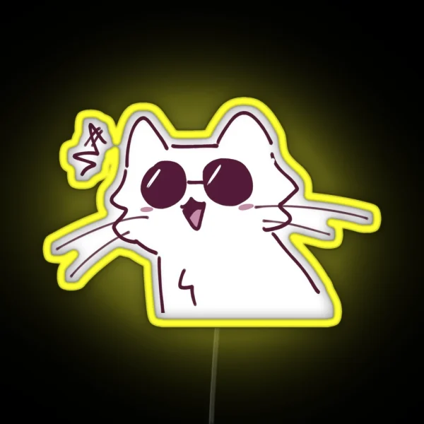 Cat Gojo RGB Neon Sign