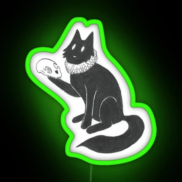 Cat Hamlet RGB Neon Sign