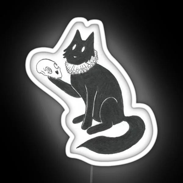 Cat Hamlet RGB Neon Sign