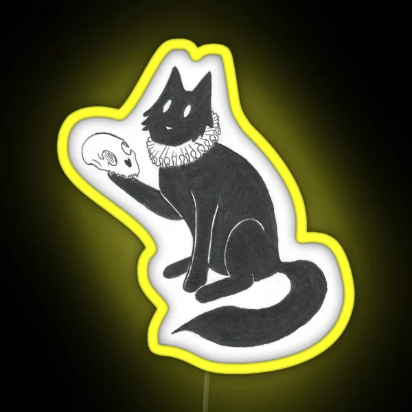 Cat Hamlet RGB Neon Sign