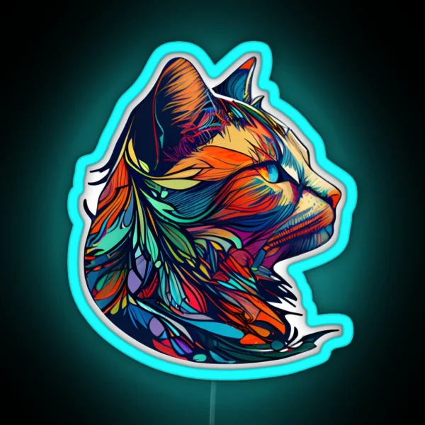 Cat Led RGB Neon Sign