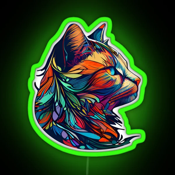 Cat Led RGB Neon Sign