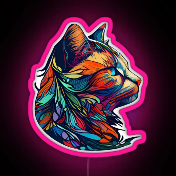 Cat Led RGB Neon Sign