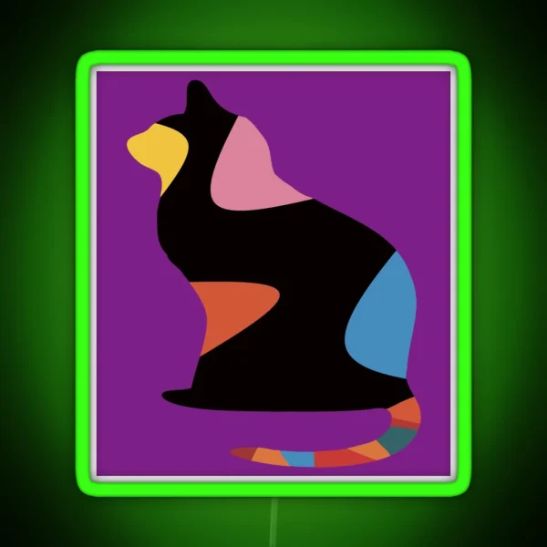 Cat Miaw Lovers RGB Neon Sign