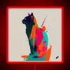 Whimsical cat art inspires minimalist style in home decor spaces.
