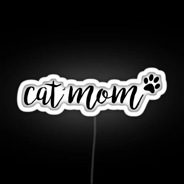 Cat Mom RGB Neon Sign