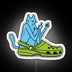 Cat N Crocs RGB Neon Sign