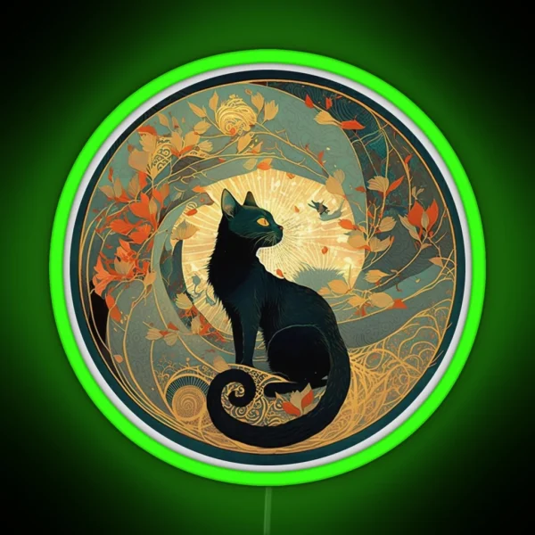 Cat Noir 733 Black Cat RGB Neon Sign