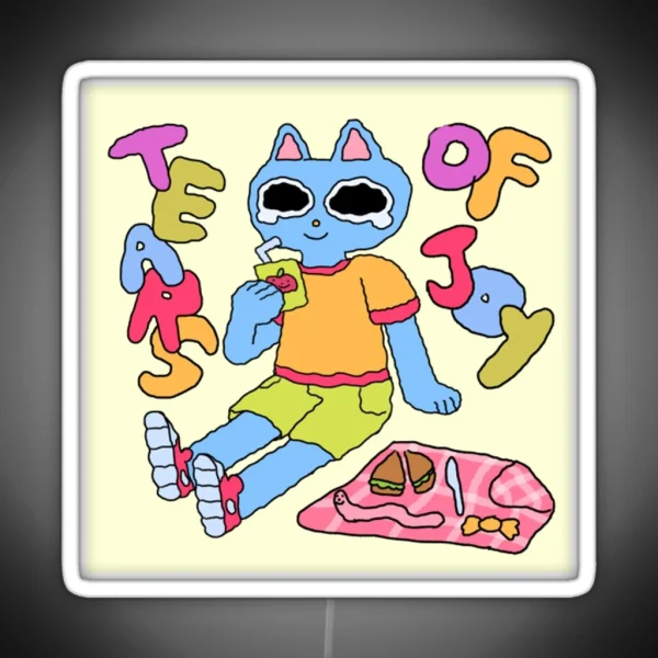 Cat On A Picnic RGB Neon Sign