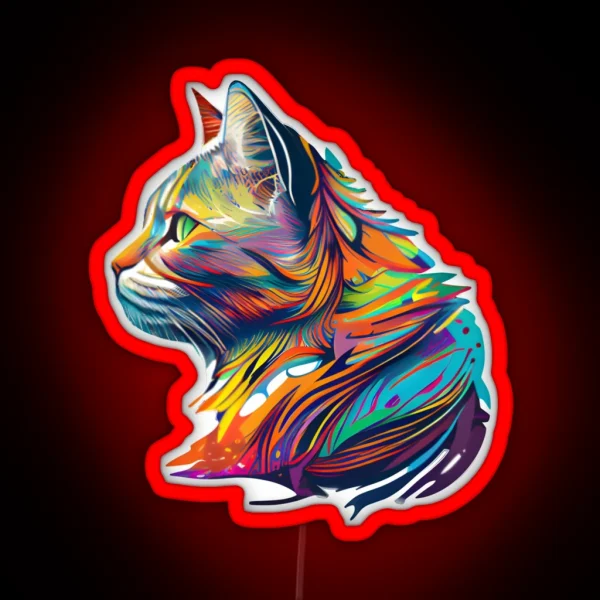 Cat RGB Neon Sign