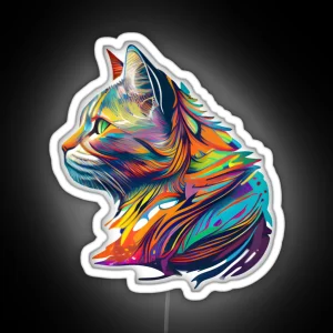 Cat RGB Neon Sign