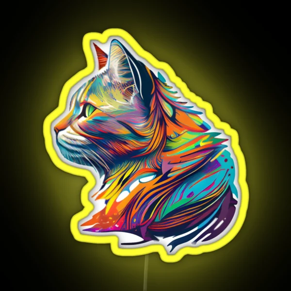 Cat RGB Neon Sign