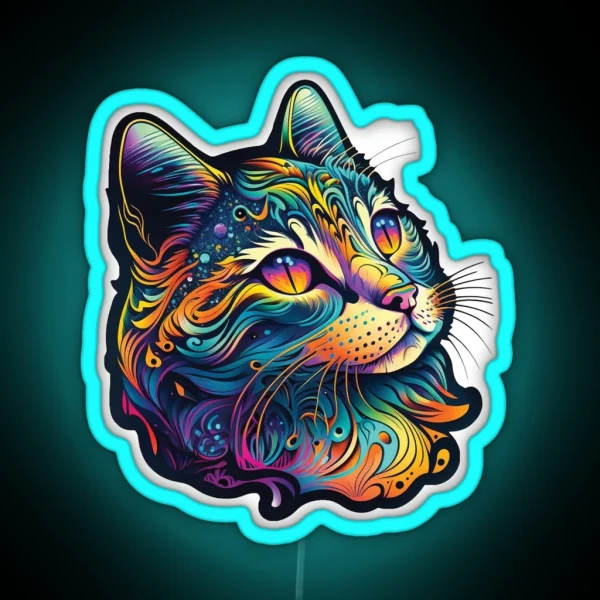 Cat RGB Neon Sign