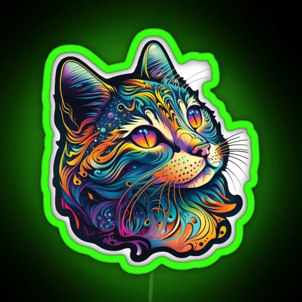 Cat RGB Neon Sign